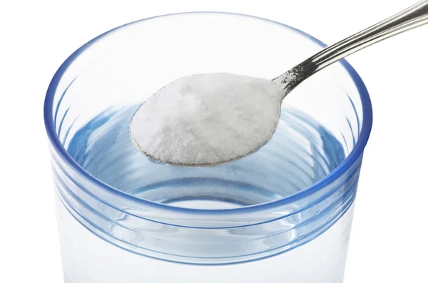 Spoon af baking soda — Stock Photo, Image