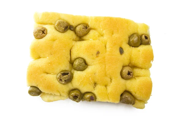 Focaccia with olives — Stock Photo, Image