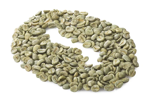 Green coffee beans — Stock Photo, Image