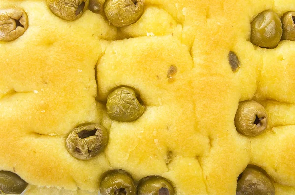 Focaccia con aceitunas — Foto de Stock