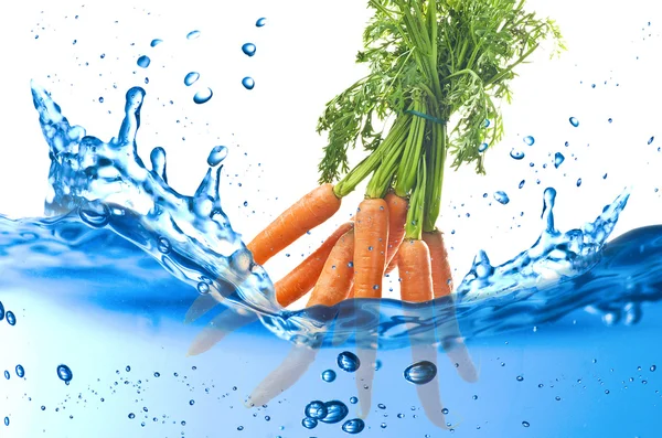 Carrot splash — Stock Photo, Image