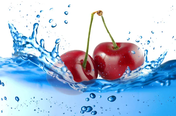 Cherry splash — Stock Photo, Image