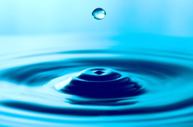 su damlaları ve dalga