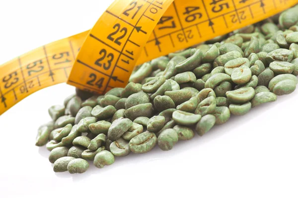 喝咖啡的原料绿 — 图库照片