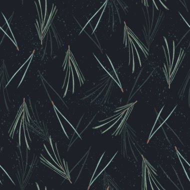 Noel kusursuz deseni, bayram suluboya kozalaklı çizimi. Yeni yıl arkaplanı. Duvar kağıdı, kartpostal, baskı, ambalaj, tekstil, çarşaf, keten.