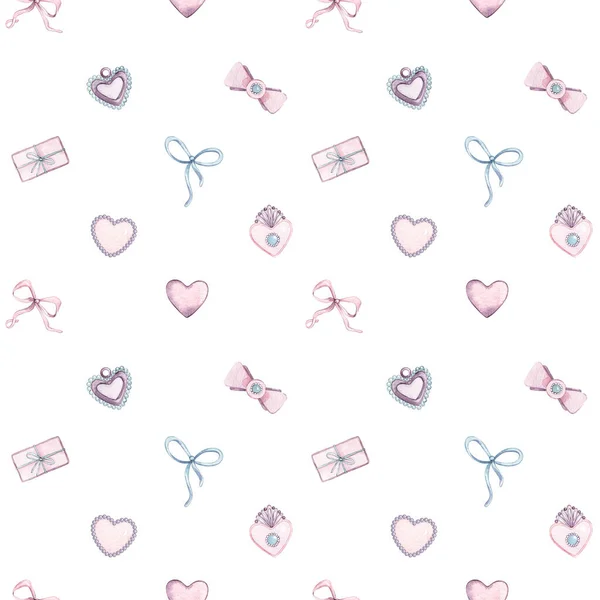Love textur - sömlöst mönster med hjärtan. Romantisk dekorativ bakgrund för alla hjärtans dag presentpapper, bröllop inredning eller tyg textil. — Stockfoto