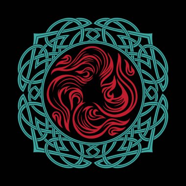 Yuvarlak Kelt, İskandinav Tasarımı, Kelt deseni