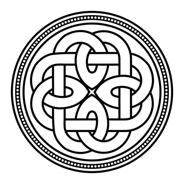 Starożytny celtycki skandynawski design. Celtyckie wiązanie, wzór, ornament — Wektor stockowy