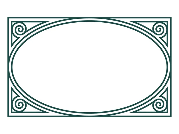 Irish Design Vintage Retro Style Frame Old Norse Celtic Style — Stock vektor