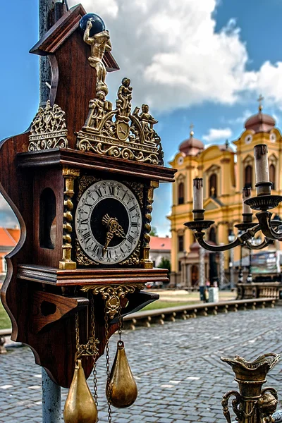 Eski saat ve tarihi 1 — Stok fotoğraf