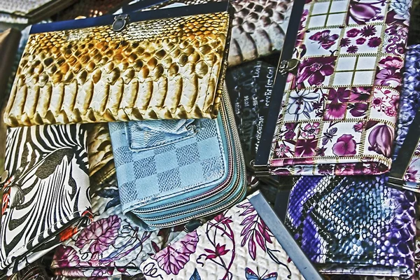 Colorful wallets women — Zdjęcie stockowe