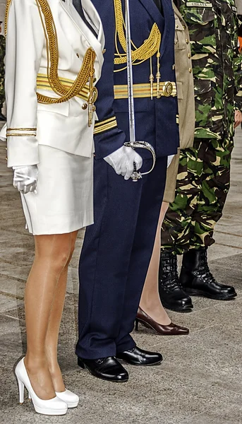 Uniformi militari rumene 2 — Foto Stock