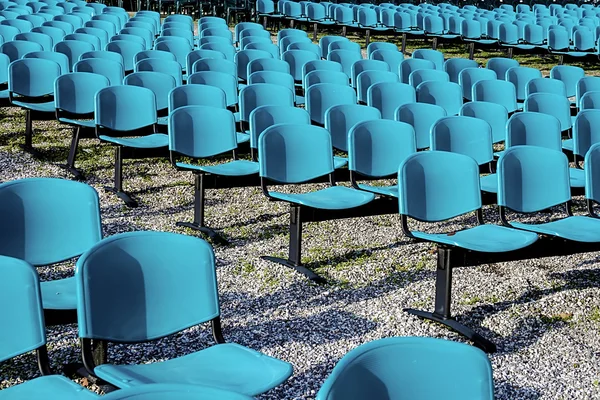 Chairs for outdoor shows.