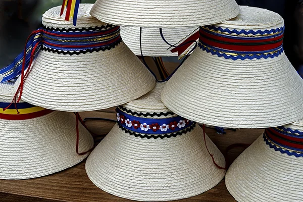 Hats for mens traditional romanian — Stock Photo, Image