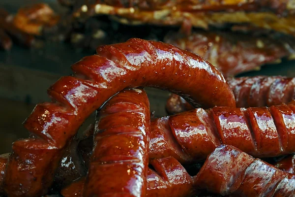 Fried sausages 1 — Stock Photo, Image