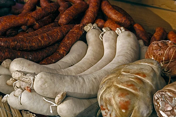 Romanian traditional sausages — Stock Photo, Image