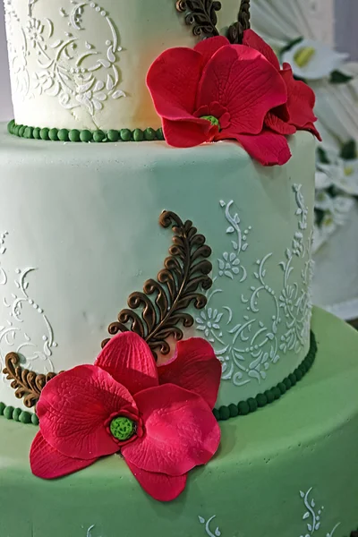 Gâteau de mariage spécialement décoré.Détail 10 — Photo