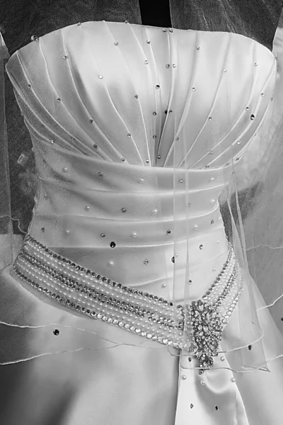 Vestido de noiva. Detalhe-20 — Fotografia de Stock