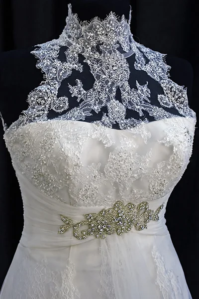 Vestido de noiva. Detalhe-25 — Fotografia de Stock