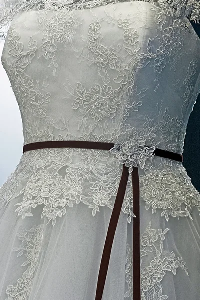 Vestido de noiva. Detalhe-26 — Fotografia de Stock