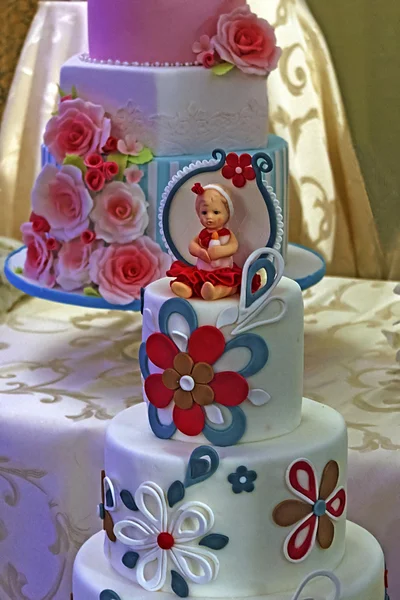 Cake for Christening. Detail 3 — Stockfoto