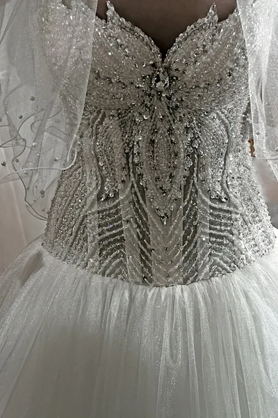 Wedding dress. Detail-33 — Stock Photo, Image