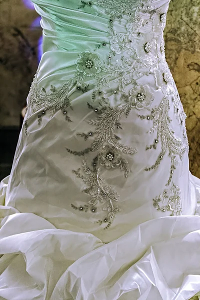 Vestido de noiva. Detalhe-37 — Fotografia de Stock