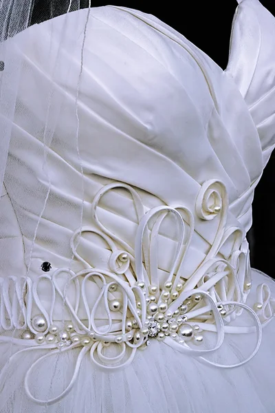 Vestido de noiva. Detalhe-42 — Fotografia de Stock