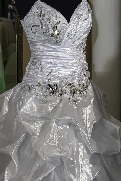 Vestido de noiva. Detalhe-45 — Fotografia de Stock