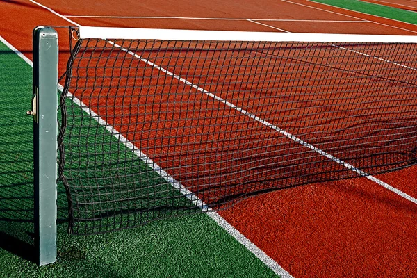 Synthetic sports field for tennis 8