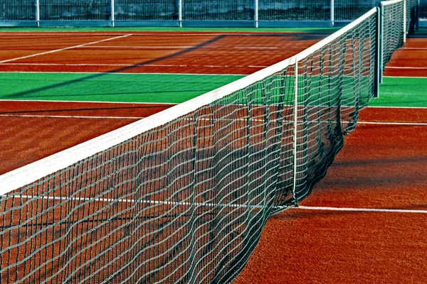 Synthetic sports field for tennis 11 — Stock Photo, Image