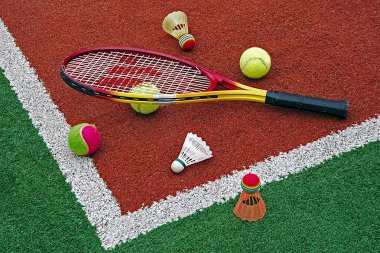 Tenis topları, badminton shuttlecocks & raket-2