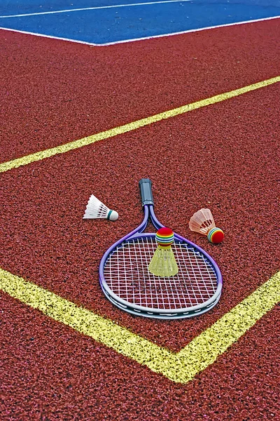 Badmintonshuttles & Racket-4 — Stockfoto