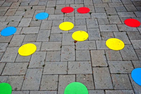 Street paving cheerful and colored — Stock Photo, Image