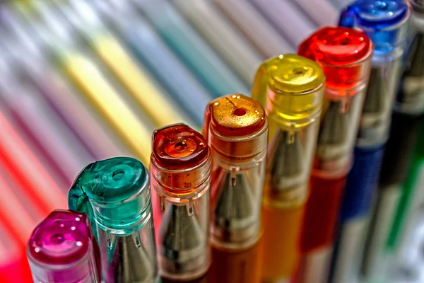 Gekleurde pennen 1 — Stockfoto