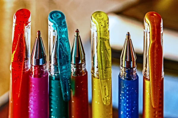Χρωματιστά στυλό 6 — Φωτογραφία Αρχείου
