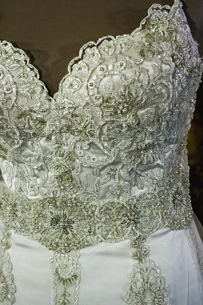 Vestido de noiva. Detalhe-54 — Fotografia de Stock