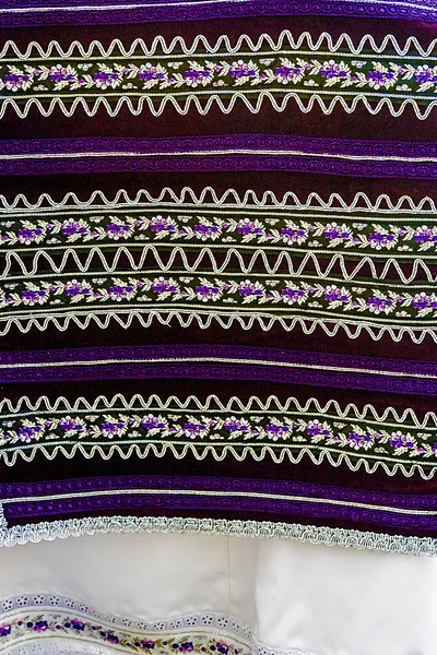 Material with romanian traditional embroidery-1 — Stock Photo, Image