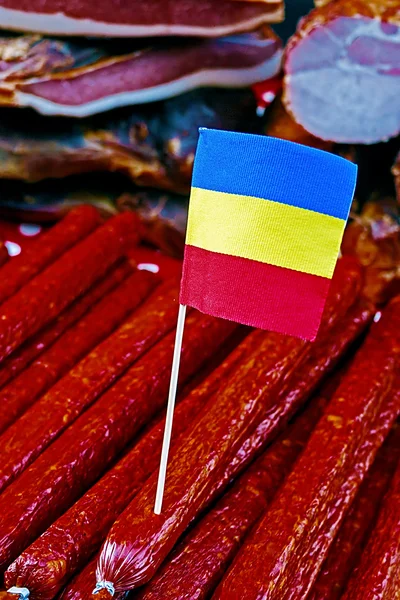 Rumunská klobásy — Stock fotografie