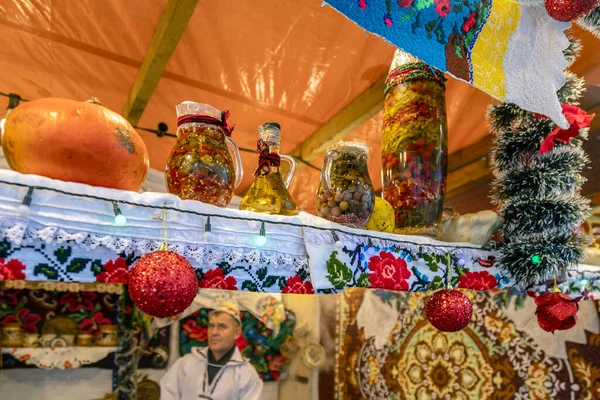 Timisoara Румунія Листопада 2019 Aspects Street Christmas Fair Традиційними Продуктами — стокове фото