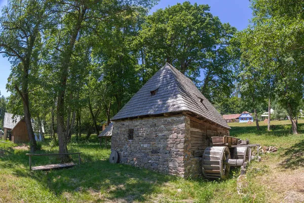 Sibiu Roemenië Juli 2020 Oude Traditionele Roemeense Watermolen Gecolled Darsta — Stockfoto