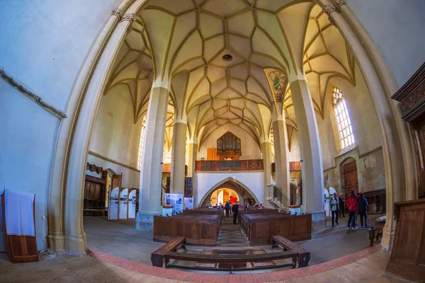 Sighisoara Roemenië September 2021 Het Interieur Van Kerk Heuvel Een — Stockfoto