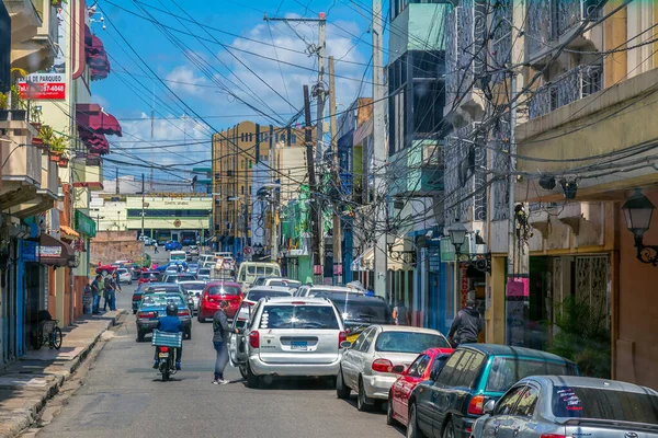 Santo Domingo Dominican Republic March 2020 Typical Small Street Santo — стокове фото