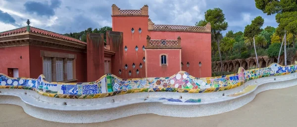 Мбаппе Парка Гуэль Расположенного Холме Кармель Барселоне Каталония Испания Архитектор — стоковое фото