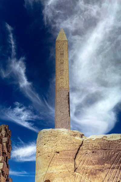 Aspects Karnak Temple Complex Mix Ancient Egyptian Temples Pylons Luxor — Stock Photo, Image