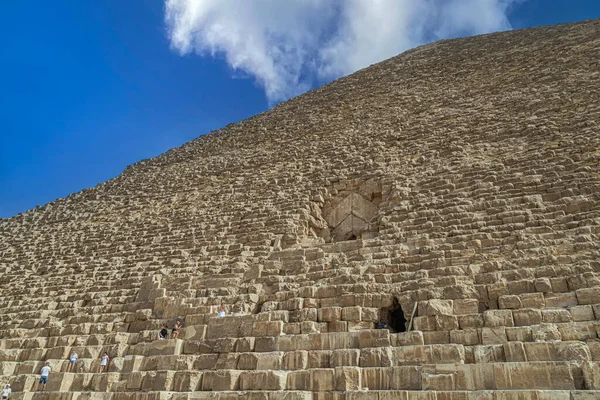 Giza Egypte Afrique Avril 2022 Pyramide Khéops Grande Site Des — Photo