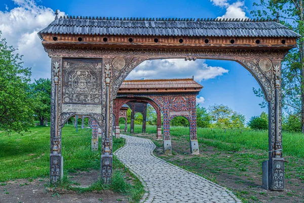 Odorheiu Secuiesc Transylvania Romania Mayo 2022 Galería Las Puertas Szekler —  Fotos de Stock