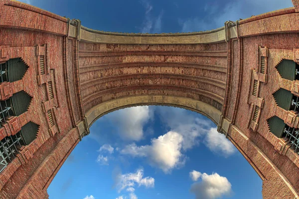 Barcelona Spain February 2022 Arc Triomf Triumphal Arch Built Architect - Stock-foto