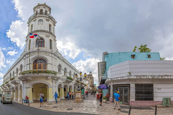 Santo Domingo Dominican Republic March 2020 Palacio Consistorial Розташований Парку — стокове фото