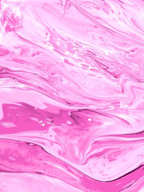 Soyut sanat pasifik pembe dalga boyası, yaratıcı el boyası arka plan, akrilik tablo. Modern sanat. Çağdaş sanat.